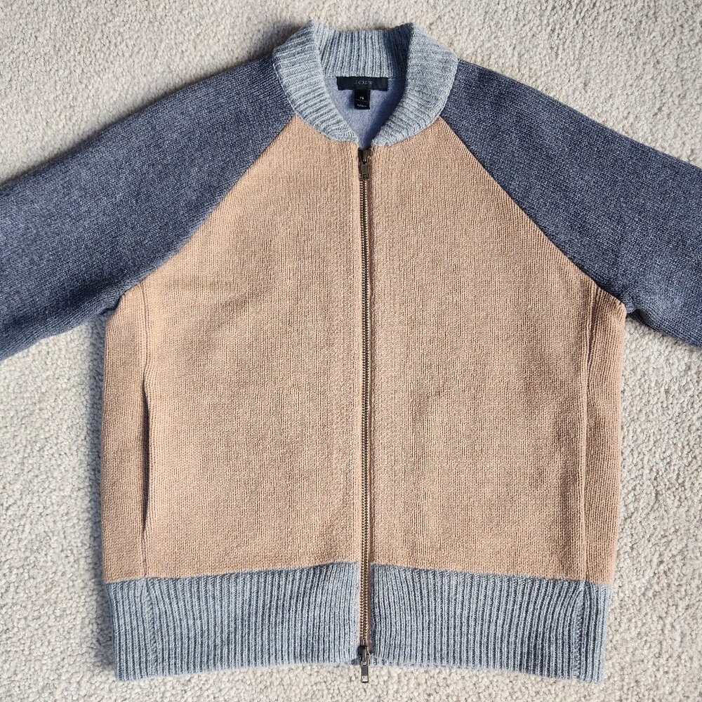 NWOT J. Crew 100% Bonded Wool Varsity Jacket - Picture 1 of 14